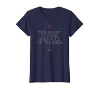 Game of Thrones Night is Dark T-Shirt, Women, Navy Blue, Large