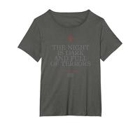 Game of Thrones Night is Dark T-Shirt, Women's Plus, Asphalt Grey, 3X