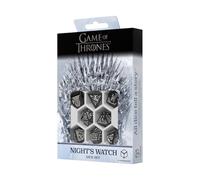 Q Workshop Game Of Thrones Nights Watch Dice Set 8 Silver Kids