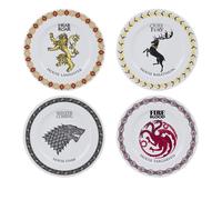 Game Of Thrones Set Of 4 Plates Houses Set ABYSTYLE
