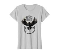 Game of Thrones The Night's Watch Crow T-Shirt, Women, Silver Grey, XX-Large