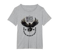 Game of Thrones The Night's Watch Crow T-Shirt, Women's Plus, Heather Grey, 1X