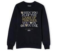 Game Of Thrones Win Or Die Unisex Sweatshirt - Black | Size: XL Game Of Thrones Black XL