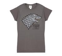 Game Of Thrones Women's Short Sleeved T-Shirt (Adult Grey) in Grey | Size: Medium Game Of Thrones Grey M