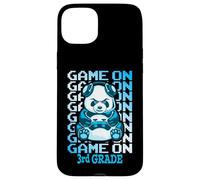 Game On 3rd Grade Back To School Funny Panda Bear Gamer Case for iPhone 15 Plus