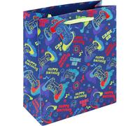 Game On Gamer Party Happy Birthday Medium Gift Bag