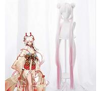 Game Onmyoji Cosplay Wigs Shiranui Cosplay Heat Resistant Synthetic Wig Hair Halloween Party Women Cosplay Wig