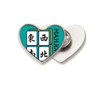 Game Orientation North South East West Heart Metal Pin Brooch Clip Love
