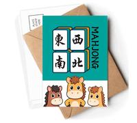 Game Orientation North South East West Postcards Envelopes Cards Mailing Year Horse