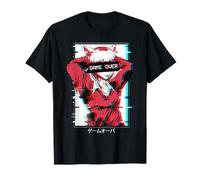 Game Over Anime Girl Japanese Vaporwave Aesthetic Waifu T-Shirt