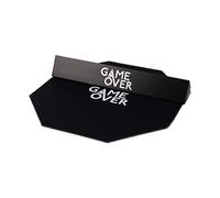 Game Over Anti Slip Gaming Floor Mat | Waterproof Octagon Gamer Chair Rug | Wear Resistant Carpet Protector | Low Pile Desk Anti-scratch Chair Mat | Durable And Lightweight (Octagon Grey)