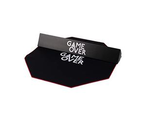 Game Over Anti Slip Gaming Floor Mat | Waterproof Octagon Gamer Chair Rug | Wear Resistant Carpet Protector | Low Pile Desk Anti-scratch Chair Mat | Durable And Lightweight (Octagon Red)