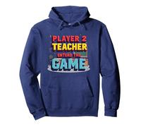 Game Over Back to School: Teacher Entered The Game Pullover Hoodie, Adult Unisex, Navy, L