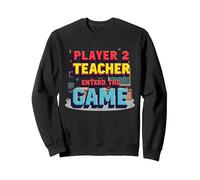 Game Over Back to School: Teacher Entered The Game Sweatshirt, Adult Unisex, Black, L