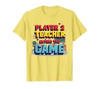 Game Over Back to School: Teacher Entered The Game T-Shirt, Men, Lemon, L