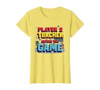 Game Over Back to School: Teacher Entered The Game T-Shirt, Women, Lemon, XS