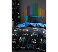 'Game Over' Duvet Set Catherine Lansfield Black Double