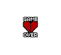 Game Over Pixelated 8-Bit Heart Enamel Pin, Broken Heart Pixel Pin Brooch, Retro Gaming Badge Brooch, G adge For Gamer Video Game Lover, Retro Gamer Gift, Nostalgic Gaming Humor Decorative Jewelry
