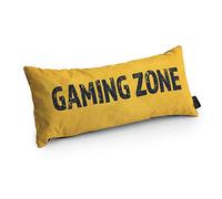 Game Over Rectangular Gaming Cushion | Water Resistant Indoor Outdoor Throw Pillow for Video Game 56x27 cm | Colorful Lumbar Lightweight Neck & Backrest Pillows | Durable Easy to Clean