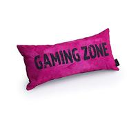 Game Over Rectangular Gaming Cushion | Water Resistant Indoor Outdoor Throw Pillow for Video Game 56x27 cm | Colorful Lumbar Lightweight Neck & Backrest Pillows | Durable Easy to Clean