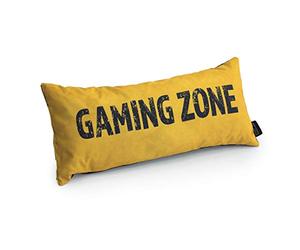 Game Over Rectangular Gaming Cushion | Water Resistant Indoor Outdoor Throw Pillow for Video Game 56x27 cm | Colorful Lumbar Lightweight Neck & Backrest Pillows | Durable Easy to Clean