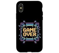 Game Over Retro Arcade Pixel 8 Bit Gamer Meme Case for iPhone X/XS