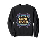 Game Over Retro Arcade Pixel 8 Bit Gamer Meme Sweatshirt