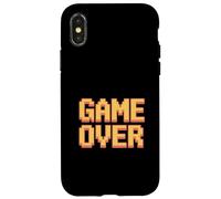 Game Over Retro Pixel Arcade Video Gamer Meme Case for iPhone X/XS