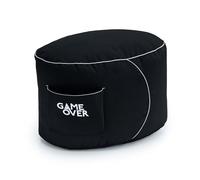 Game Over Video Gaming Bean Bag Foot Stool | Indoor Living Room Leg Rest | Side Pockets for Controllers | Ergonomic Design for the Dedicated Gamer (Purifying Code)
