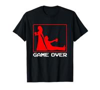 Game Over Wedding Marriage Groom Stag Gamer Gaming T-Shirt