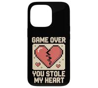 Game Over You Stole My Heart Pixel Gamer Case for iPhone 13 Pro
