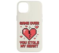 Game Over You Stole My Heart Pixel Gamer Case for iPhone 14 Plus