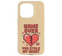 Game Over You Stole My Heart Pixel Gamer Case for iPhone 15 Pro