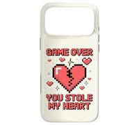 Game Over You Stole My Heart Pixel Gamer Case for iPhone 17 Pro Max