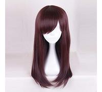 Game Overwatch OW DVA D.Va Copslay Wigs Brown Red Long Straight Hair Heat Resistant Synthetic Wig With Bangs MZ-055