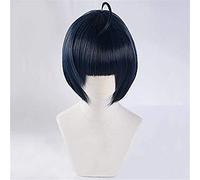 Game P5 Persona 5 Takemi Tae Short Mixed Blue Wig Heat Resistant Hair Cosplay Costume Wigs + Free Wig Cap
