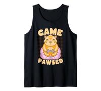 Game Paw-SED Cute Cat Gamer Controller Pun Tank Top