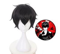 Game Persona 5 Kurusu Akira Cosplay Wig Joker Amamiya Ren Cosplay Wig Heat Resistant Synthetic Wig Halloween Carnival Party