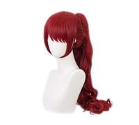Game Persona 5 Yoshizawa Kasumi Dark red Wig Cosplay Costume Heat Resistant Synthetic Hair with chip removable ponytail CHINA Yoshizawa Kasumi