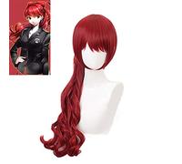 Game Persona 5 Yoshizawa Kasumi Wig Cosplay Costume Red Heat Resistant Synthetic Hair Women Party Halloween Wigs