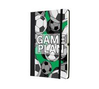 'Game Plan' A5 Sized Lined Paper Scrapbook - Football Idea for Friends and Family (note-ha23-gameplan)