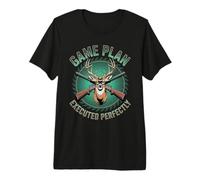 Game Plan Executed Perfectly Deer Hunter Buck Rifle Premium T-Shirt