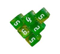 Game Playings Rounded Block Math Teaching Educational Toy Dices Small Colorful Acrylic Six Sided Cubes with Number Educational Math Learning Tool
