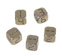 Game Playings Rounded Block Math Teaching Educational Toy Dices Small Colorful Alloys Six Sided Dices Cubes With Number Role Playing Dices