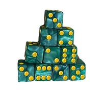 Game Playings Square Block Math Teaching Educational Toy Dices Set Small Colorful Acrylic Six Sided Dices Cubes With Dot