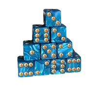 Game Playings Square Block Math Teaching Educational Toy Dices Set Small Colorful Acrylic Six Sided Dices Cubes With Dot