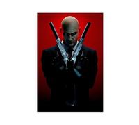 Game Poster Hitman Agent 47 Shooting Game Room Decoration Poster 3 Canvas Poster Wall Art Decor Print Picture Paintings for Living Room Bedroom Decoration 08x12inch(20x30cm)