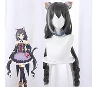 Game Princess Connect! Re:dive Momochi Kiruya Kyaru Cosplay Wigs Women Costume Role Play Hair Wig with Cat Ear 499C