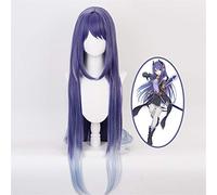 Game Princess Connect! Re Dive Shijo Rei Cosplay Wigs Purple Gray Ombre Long Heat Resistant Synthetic Hair wig Pelucas + Wig Cap HG-769