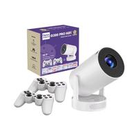 Game Projector HY300 Pro - Android Gaming Projector with Dual Wireless Controllers & 20,000+ Classic Games | HiFi 2-in-1 Entertainment System | 1080P Support, Home Theater & Retro Arcade Console